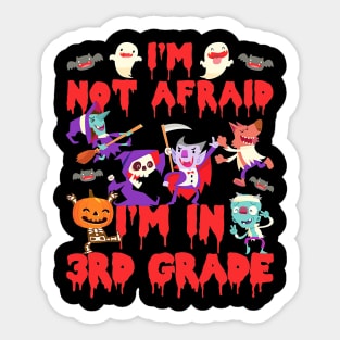 Halloween I Am In 3rd Grade Sticker